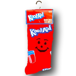 3/$20 Kool-Aid Retro Drink Funny Novelty Crew Socks - Brand New
